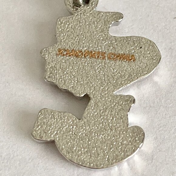 Peanuts Woodstock Bird Clip On Charm Zipper Pull Purse Charm Signed Enamel - Picture 6 of 9